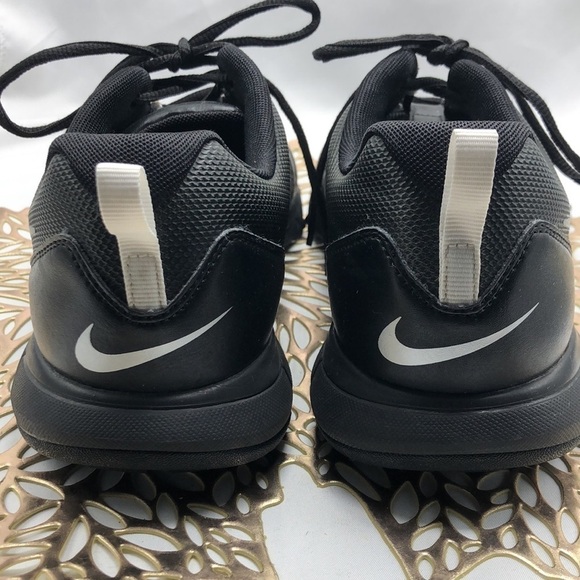 Men’s Nike Golf Shoes Black with Silver Swish Size 9.5 - Picture 6 of 9